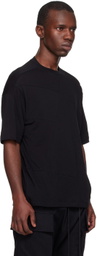 The Viridi-anne Black Paneled T-Shirt