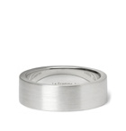 Le Gramme - 7mm Brushed Sterling Silver Ring - Men - Silver