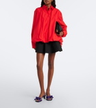 Loewe Mimi shearling and leather slingback sandals