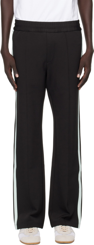 Photo: Casablanca Black Tech Nylon Trim Sweatpants