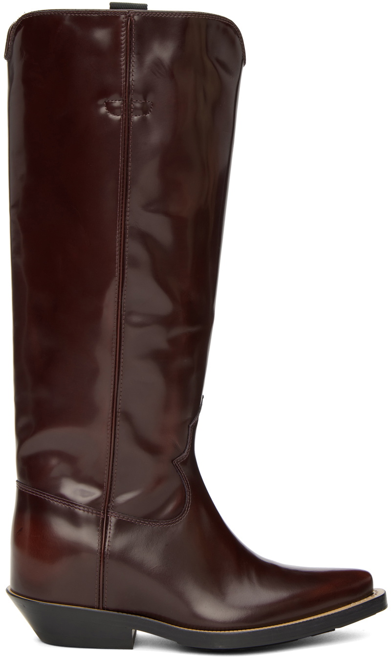 Chloé Burgundy Nellie Boots Chloe