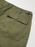 Beams Plus - Herringbone Cotton Shorts - Green