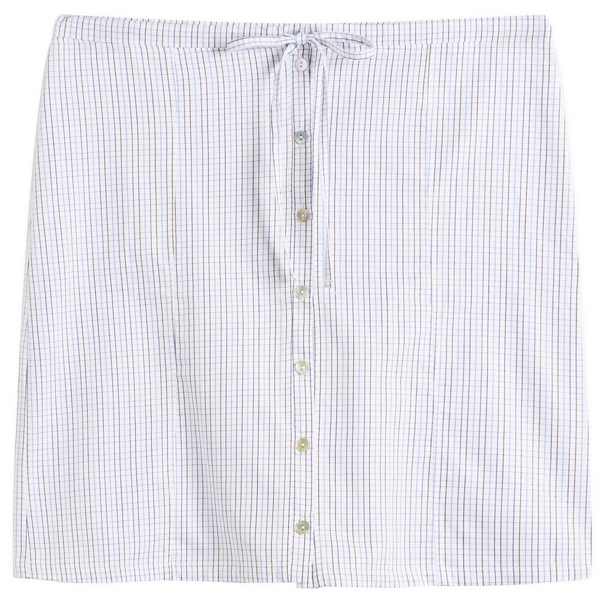 Fruity Booty Women's Check Skirt in White