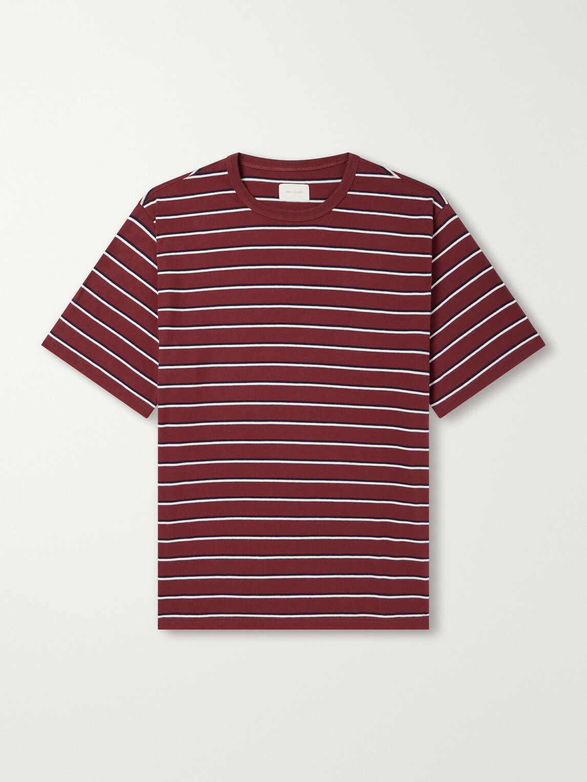 Aimé Leon Dore - Striped Cotton-Jersey T-Shirt - Red
