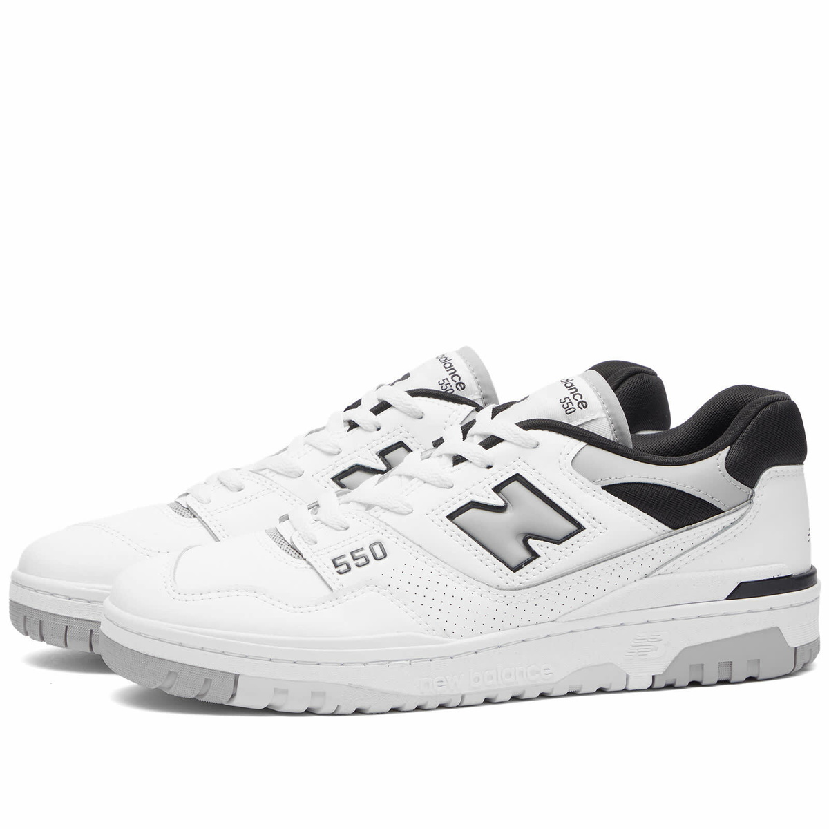 New Balance Men's BB550NCL Sneakers in White/Grey New Balance