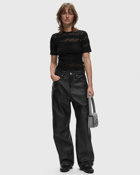 Won Hundred Santiago Immitated Leather Black - Womens - Casual Pants