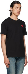 COMME des GARÇONS PLAY Black & Red Heart Patch T-Shirt