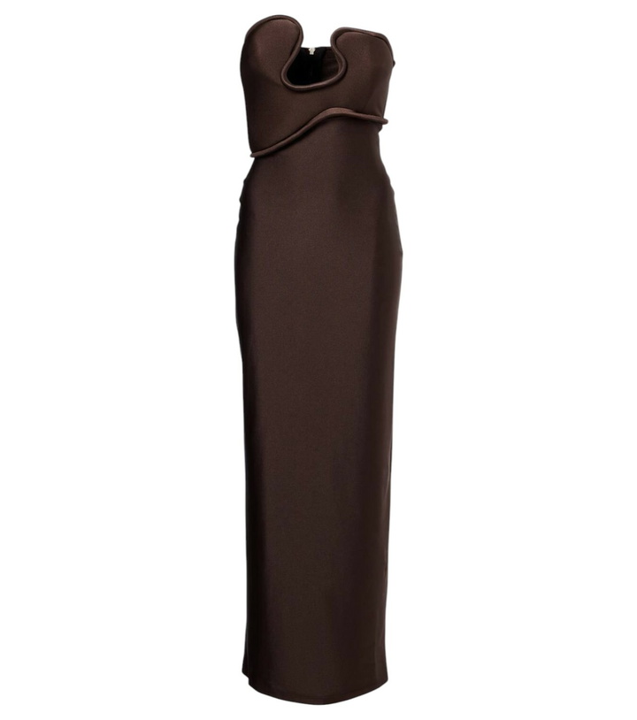 Photo: Adriana Degreas Waves strapless maxi dress
