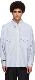 JieDa Blue Cotton Shirt