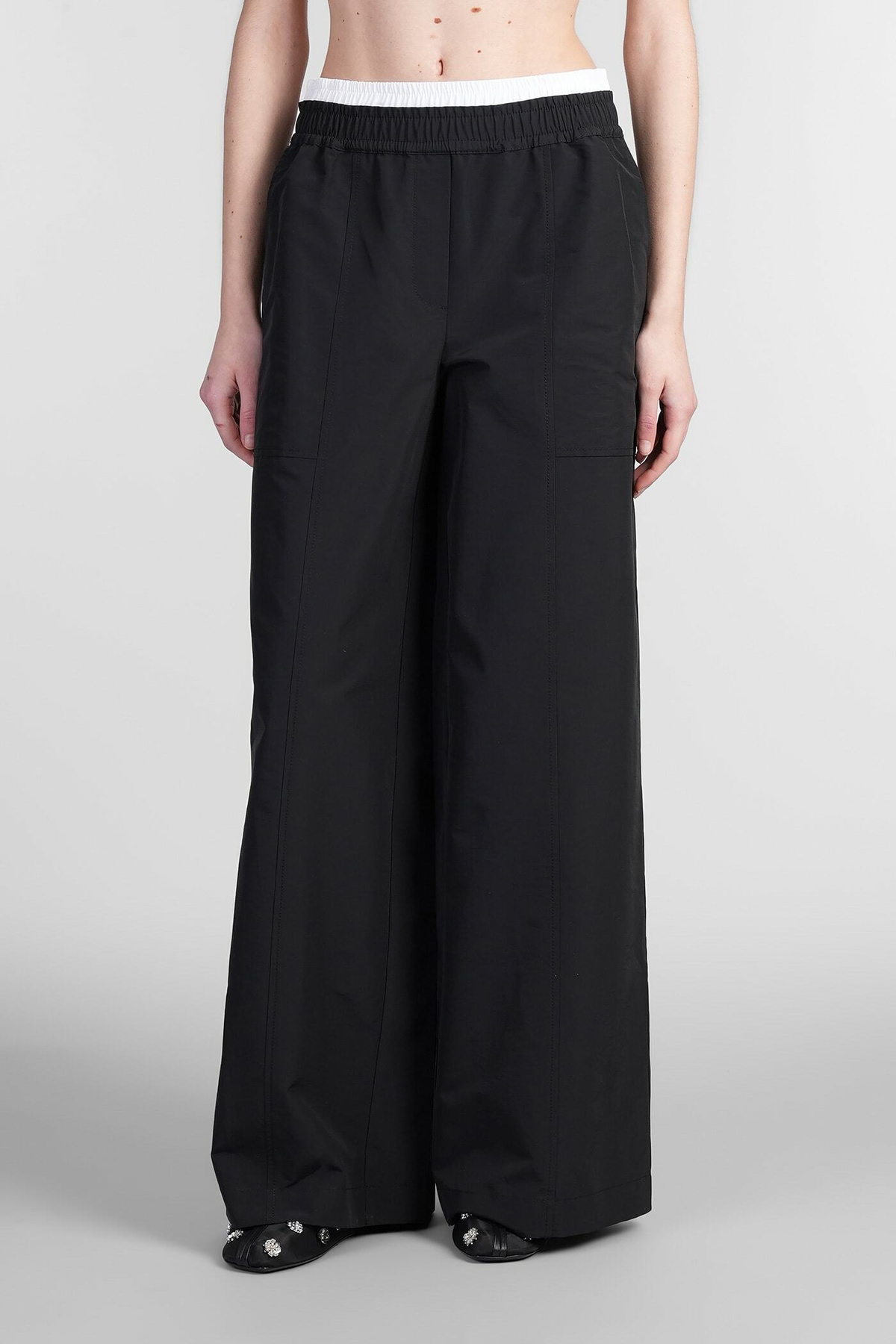 Simkhai Olly Pants In Black Cotton Simkhai