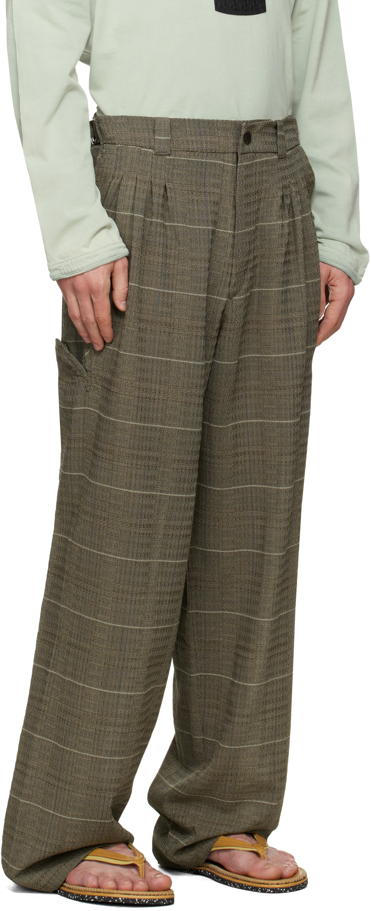 Kiko Kostadinov Taupe Andras Formal Trousers