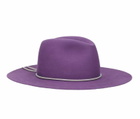 Borsalino Heath Alessandria Brushed Felt With Leather Hatband