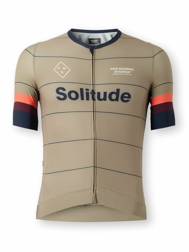Photo: Pas Normal Studios - Solitude Printed Cycling Jersey - Neutrals