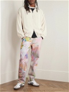 Emotionally Unavailable - So Youn Lee Stardust Straight-Leg Printed Cotton-Twill Trousers - Multi