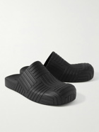 Bottega Veneta - Embossed Rubber Clogs - Black