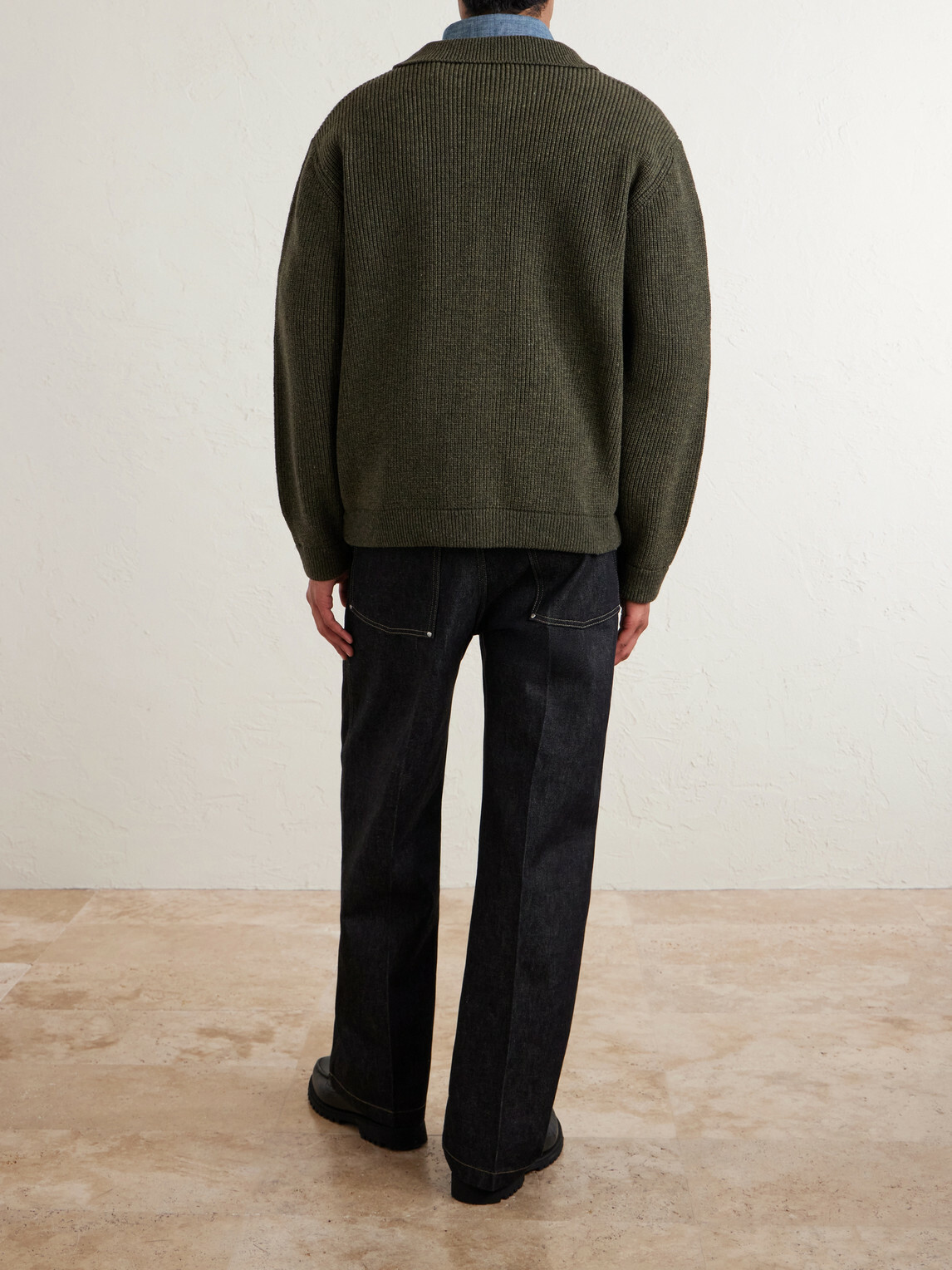 FrizmWORKS - Wool-Blend Cardigan - Green