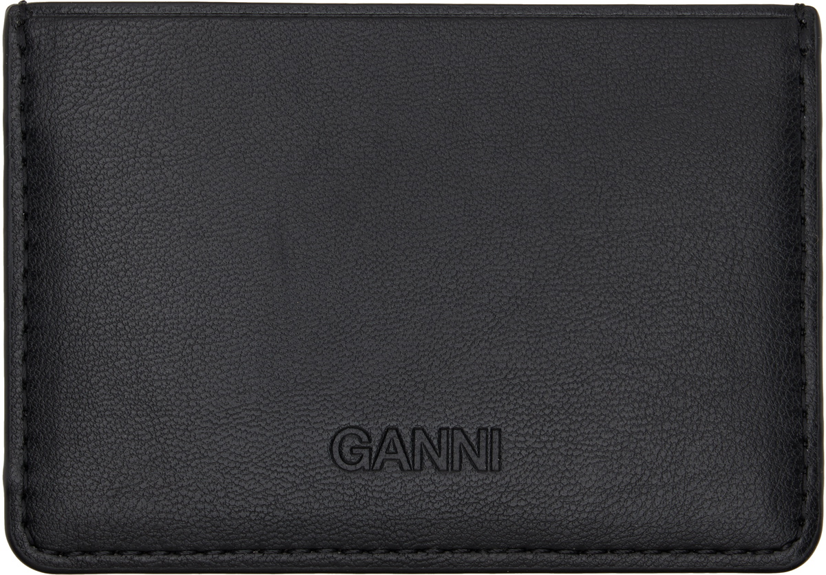 GANNI Black Bou Card Holder