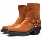 VTMNTS Men's Harness Ankle Boot in Suede Brown