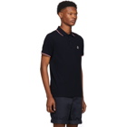 Moncler Navy Logo Polo