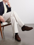 Edward Green - Whitworth Suede Derby Shoes - Brown