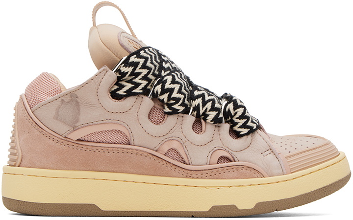 Photo: Lanvin Pink Curb Sneakers