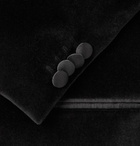 Hugo Boss - Black Helward Slim-Fit Satin-Trimmed Cotton-Velvet Tuxedo Jacket - Black