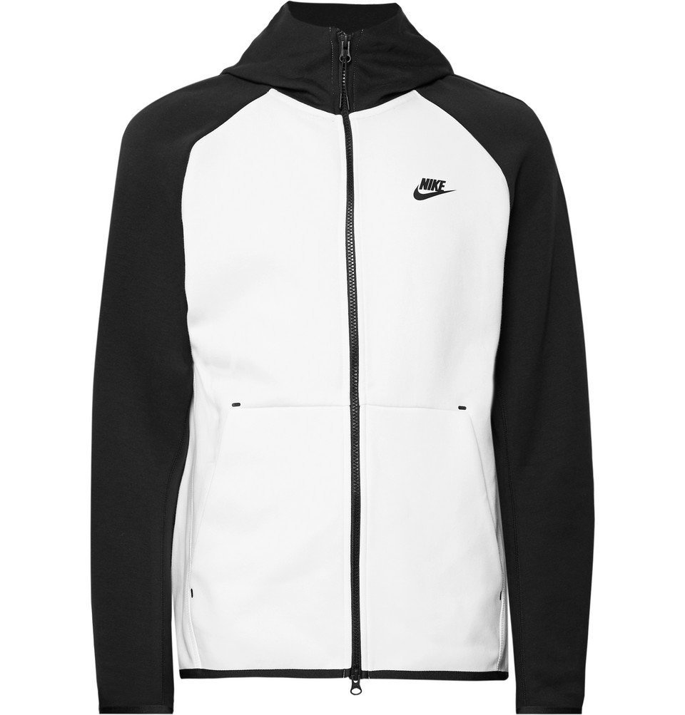 Nike - Sportswear Colour-Block Cotton-Blend Tech Fleece Zip-Up Hoodie ...