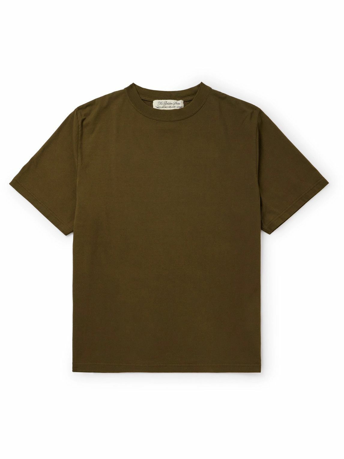 Photo: Remi Relief - Tianzhu Cotton-Jersey T-Shirt - Green