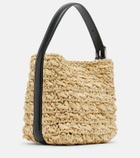 Toteme Belted Small raffia top-handle bag