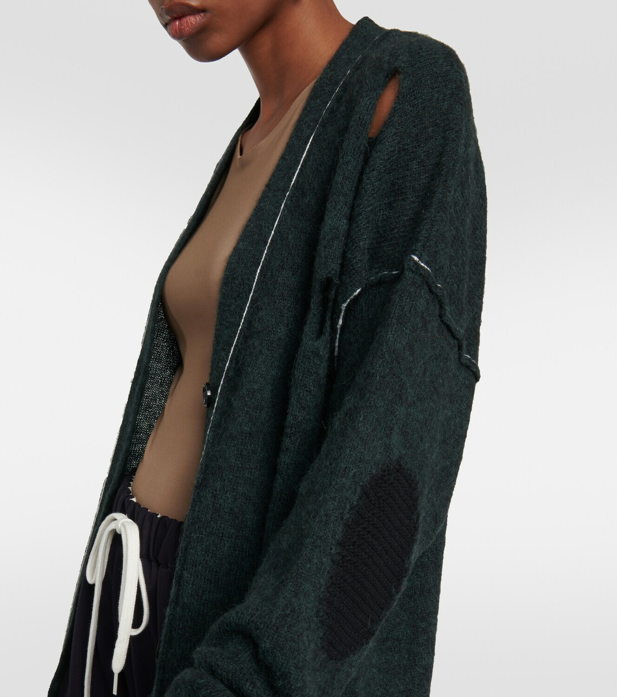 MM6 Maison Margiela Oversized alpaca-blend cardigan