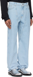 Mugler Blue Straight Leg Jeans