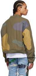 Who Decides War by MRDR BRVDO Green Digi Bomber Jacket