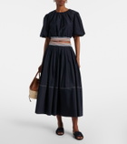 Veronica Beard Evelina cotton and silk maxi skirt