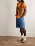 Randy's Garments - Logo-Appliquéd Cotton-Blend Jersey T-Shirt - Orange