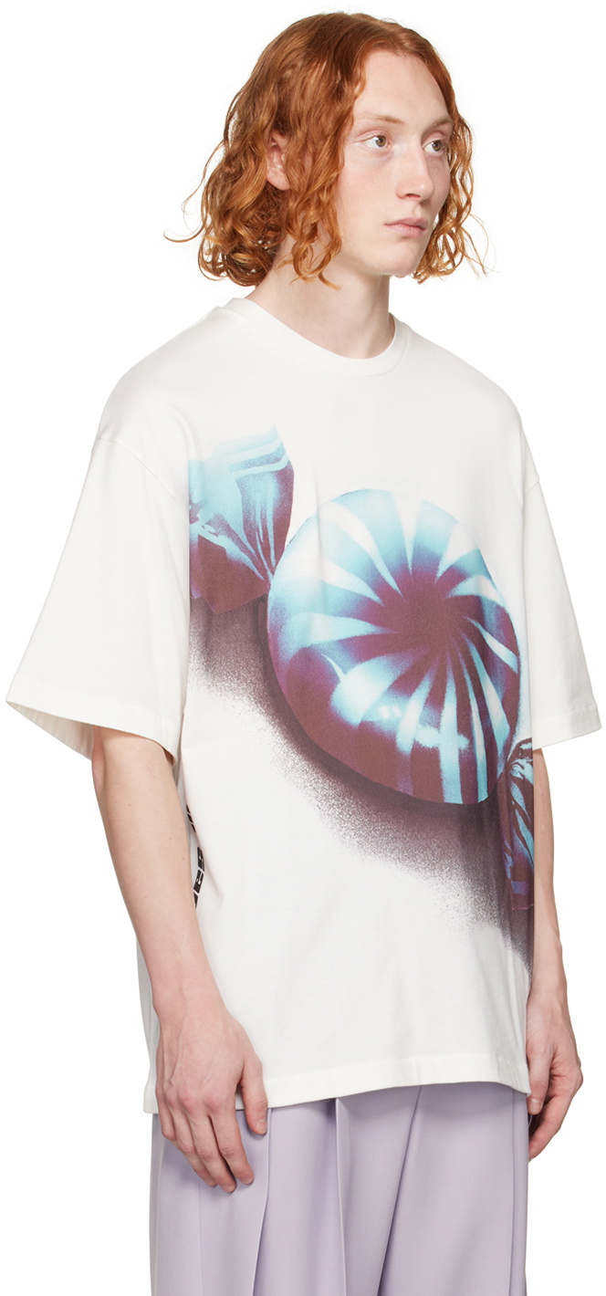 Jil Sander White Printed T-Shirt Jil Sander