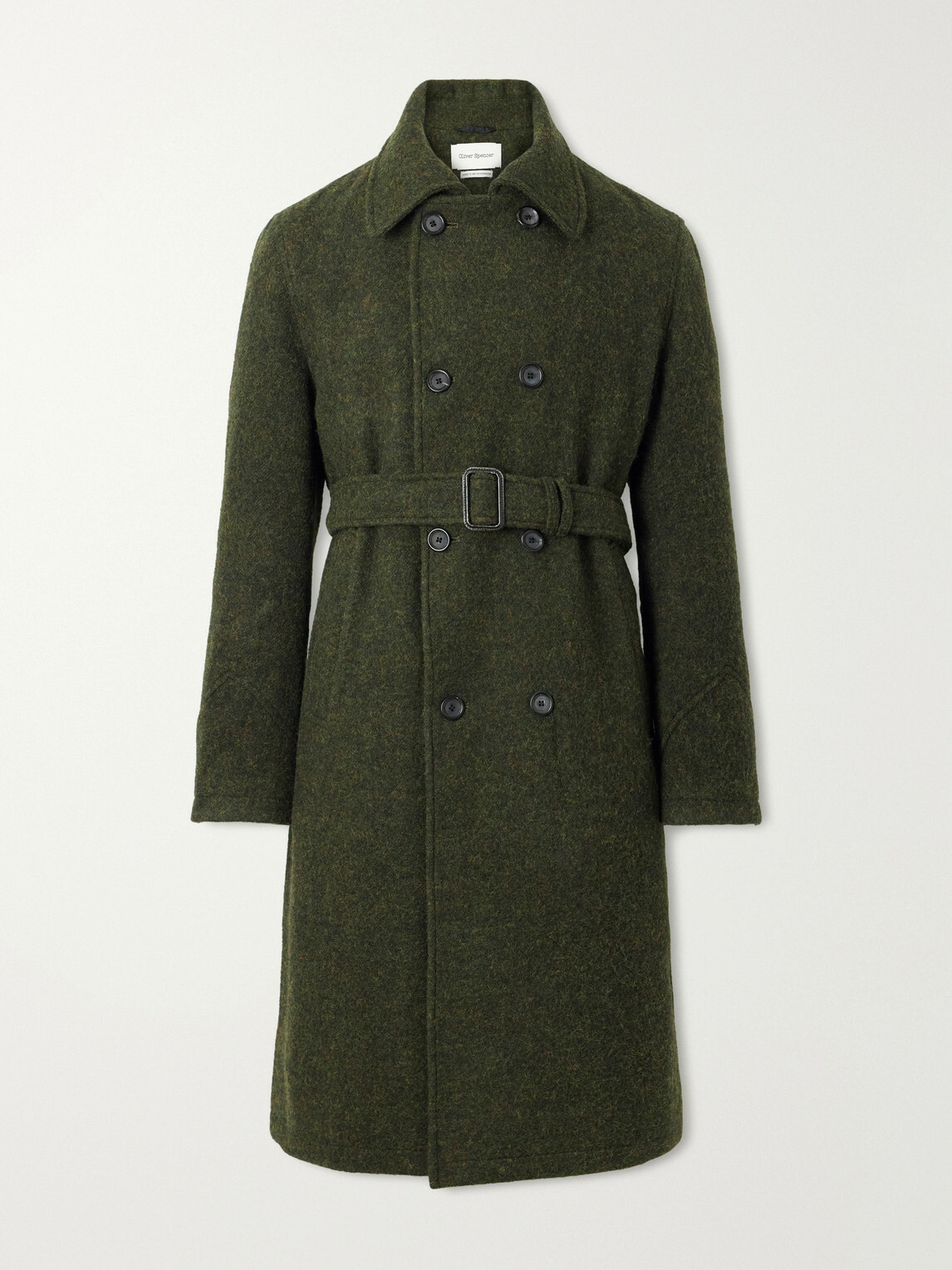 Oliver Spencer - Morgan Double-Breasted Wool Coat - Green