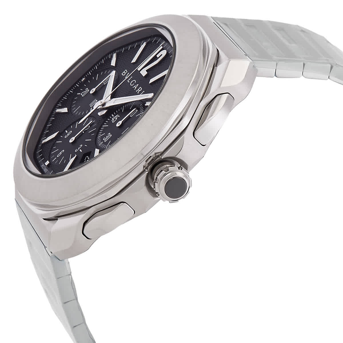 Bvlgari Chronograph Automatic Black Dial Unisex Watch 103471