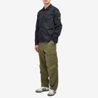 Stone Island Men's 2 Pocket Garment Dyed Shirt Jacket in Navy Blue