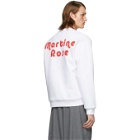 Martine Rose Reversible White Sweatshirt