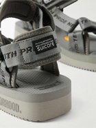 Suicoke - Neighborhood Depa-V2 Logo-Jacquard Sandals - Gray