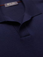 Loro Piana - Virgin Wool Polo Shirt - Blue