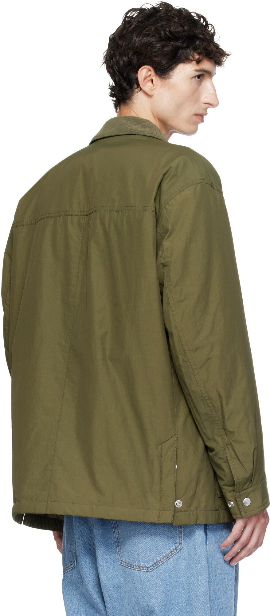 BOSS Khaki Water-Repellent Field Checkered Lining Jacket