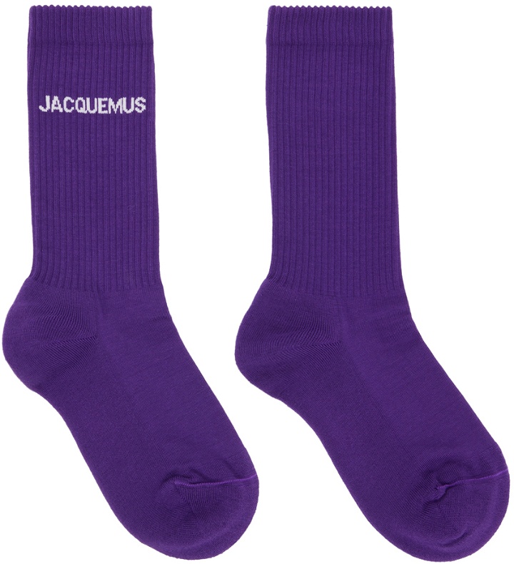 Photo: Jacquemus Purple 'Les Chaussettes Jacquemus' Socks