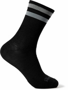 Rapha - Brevet Reflective-Trimmed Stretch-Knit Socks - Black