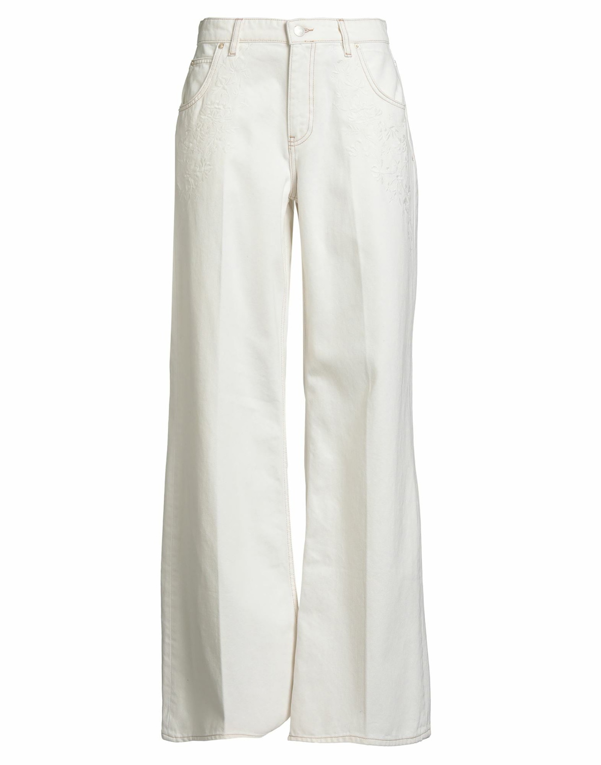 Maje Womens Jeans Ivory