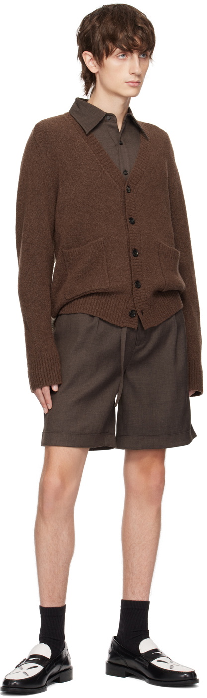 The World Is Your Oyster Brown & Off-White Convertible Sweater