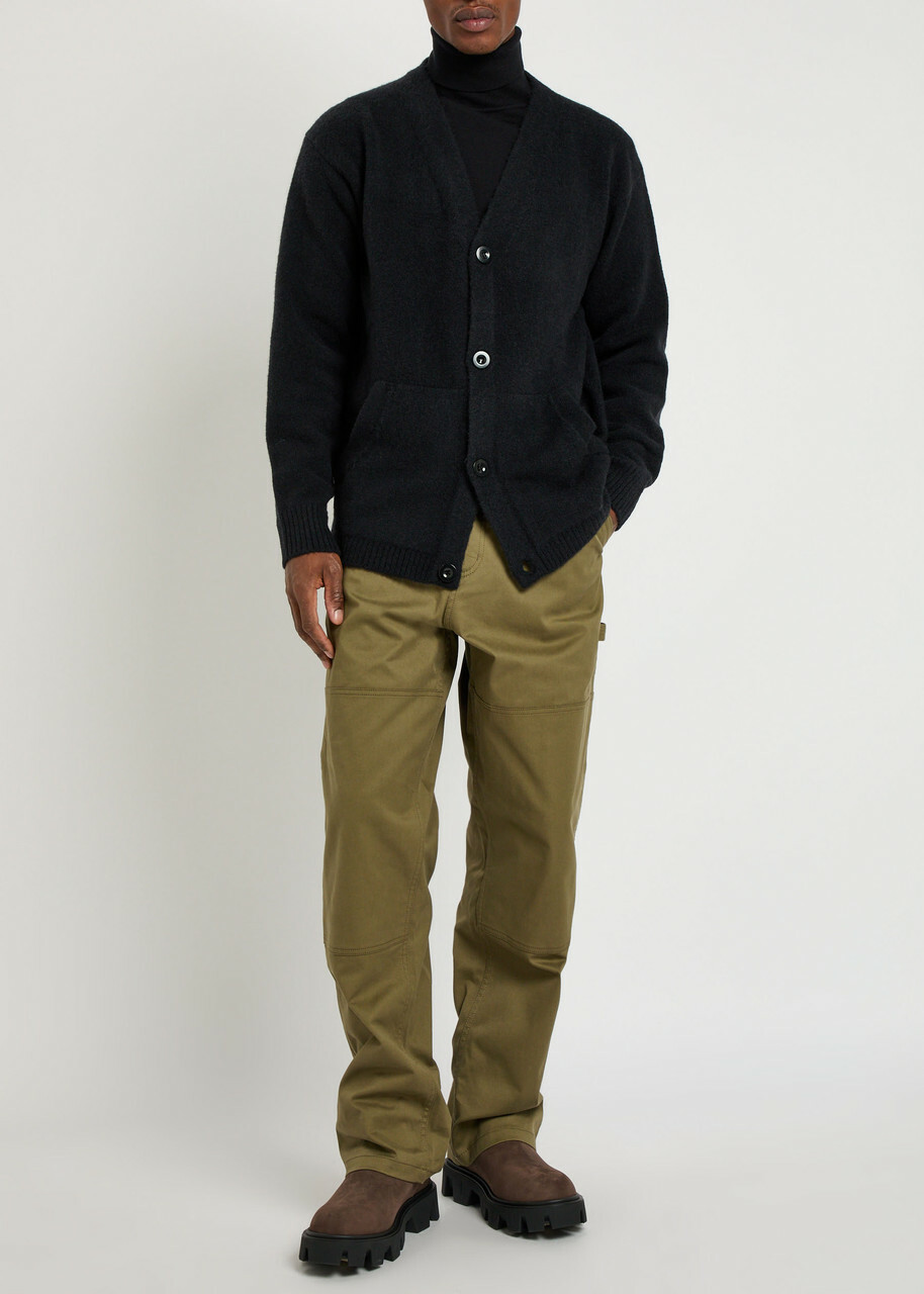 Ten C Wool-blend Cardigan Black