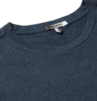 Isabel Marant - Zafferh Logo-Print Mélange Cotton-Jersey T-Shirt - Blue