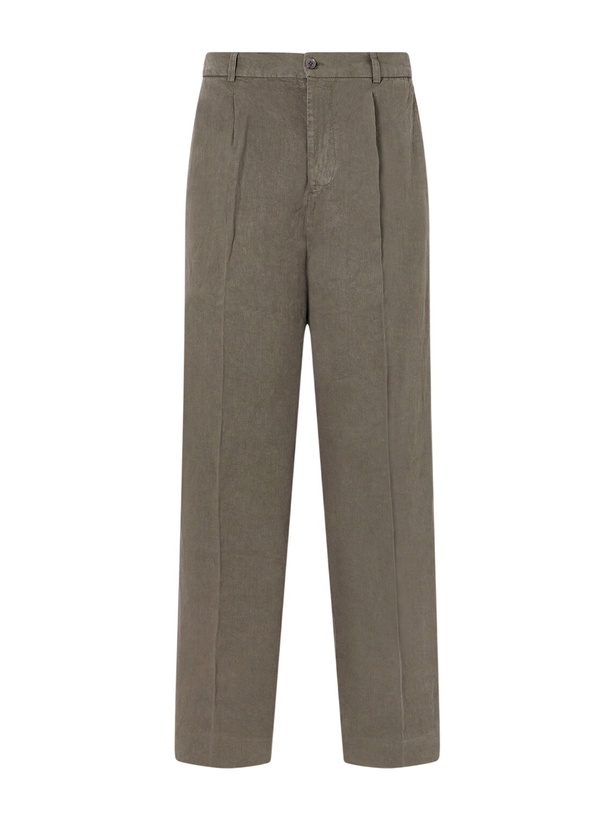 Photo: 3sixteen - Straight-Leg Pleated Linen Trousers - Green