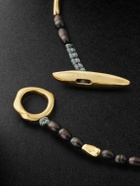 MAOR - Hokkaido 18-Karat Gold and Black Pearl Bracelet - Black